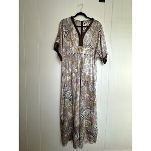 1970s Lorraine Jungle Print Lingerie Mumu
